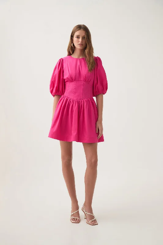 Petite Beach Mini Dresses-Billie Corded Mini Dress