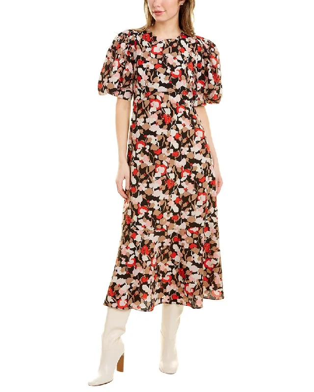 Animal Print Party Midi Dresses-Ted Baker Helgi Floral Seersucker Midi Dress