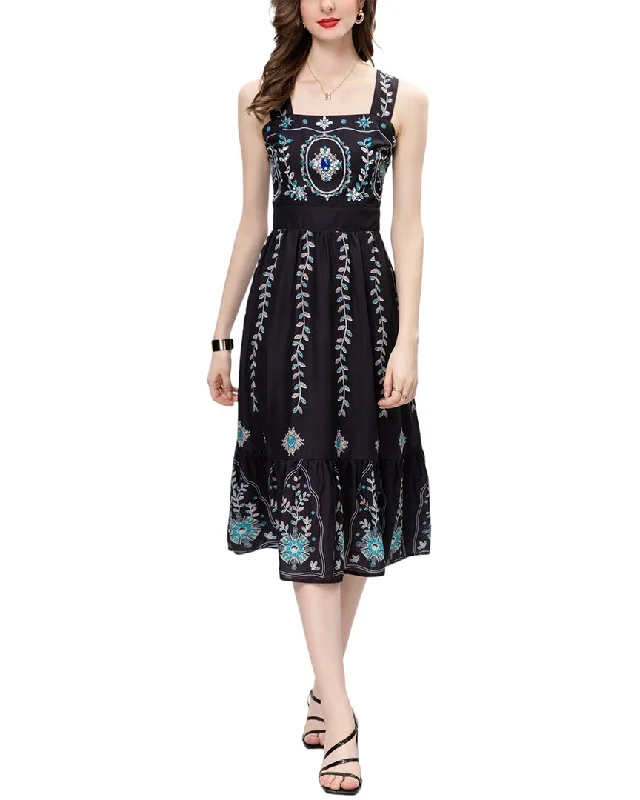 Velvet Club Midi Dresses-BURRYCO Midi Dress