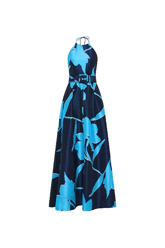 Tie Dye Trendy Evening Dress-Azzurra Gown