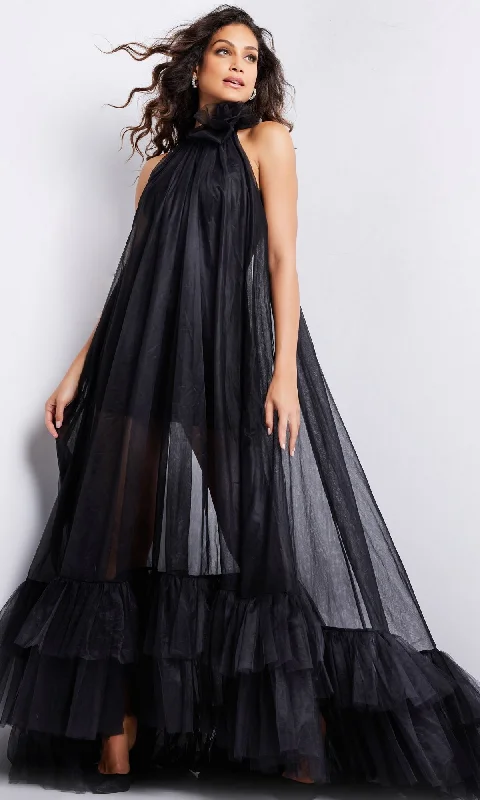 Black Club Maxi Dresses-Formal Long Dress 38720 by Jovani