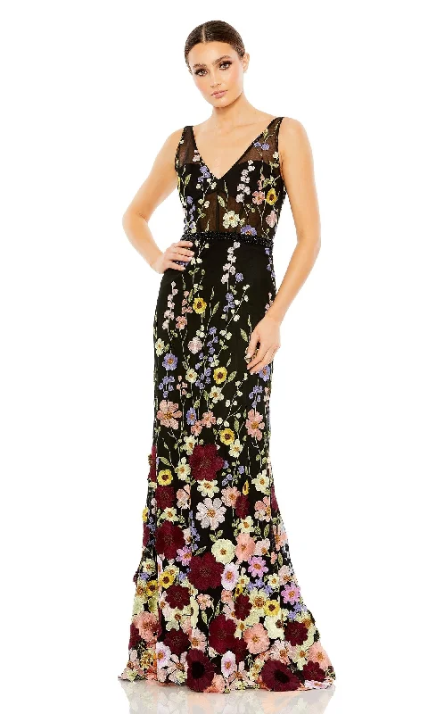 Velvet Maxi Dresses-Mac Duggal Long Formal Dress 68200