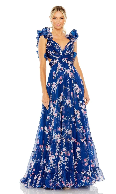 Silk Boho Maxi Dresses-Mac Duggal Long Formal Dress 68520