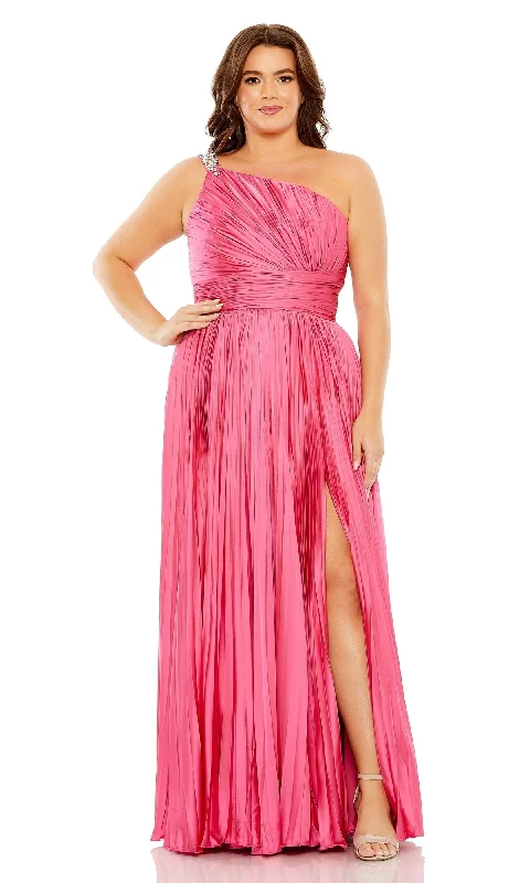 Tie Dye Boho Maxi Dresses-Mac Duggal Long Plus-Size Formal Dress 77005