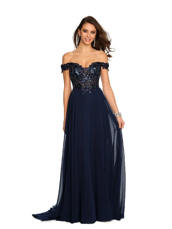 Short Formal Evening Dress-Long Evening Dress by Dave and Johnny 11242