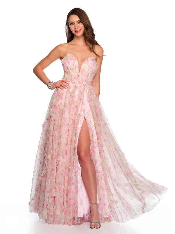 Prom Pink Evening Dress-Long Evening Dress by Dave and Johnny 11590