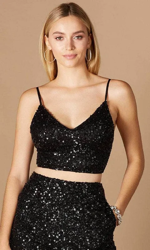 Evening Cheap Cocktail Dress-Lara Dresses 29305 - Crop top Spaghetti Strap