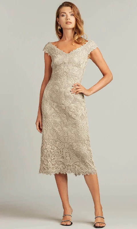 Women Sequin Cocktail Dress-Tadashi Shoji ALX21244MD - Rodin Embroidered Tulle Dress