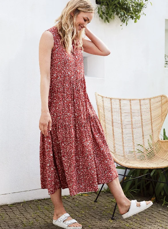 Trendy Casual Maxi Dresses-Calista Long Dress with Lenzing™ Ecovero™