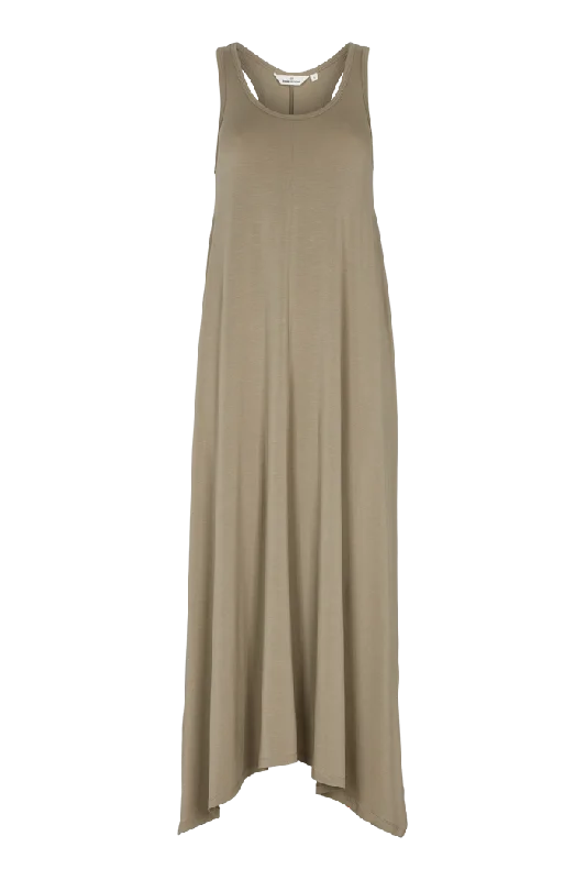 Dinner Maxi Dresses-Jo Long Tank Dress - Vetiver